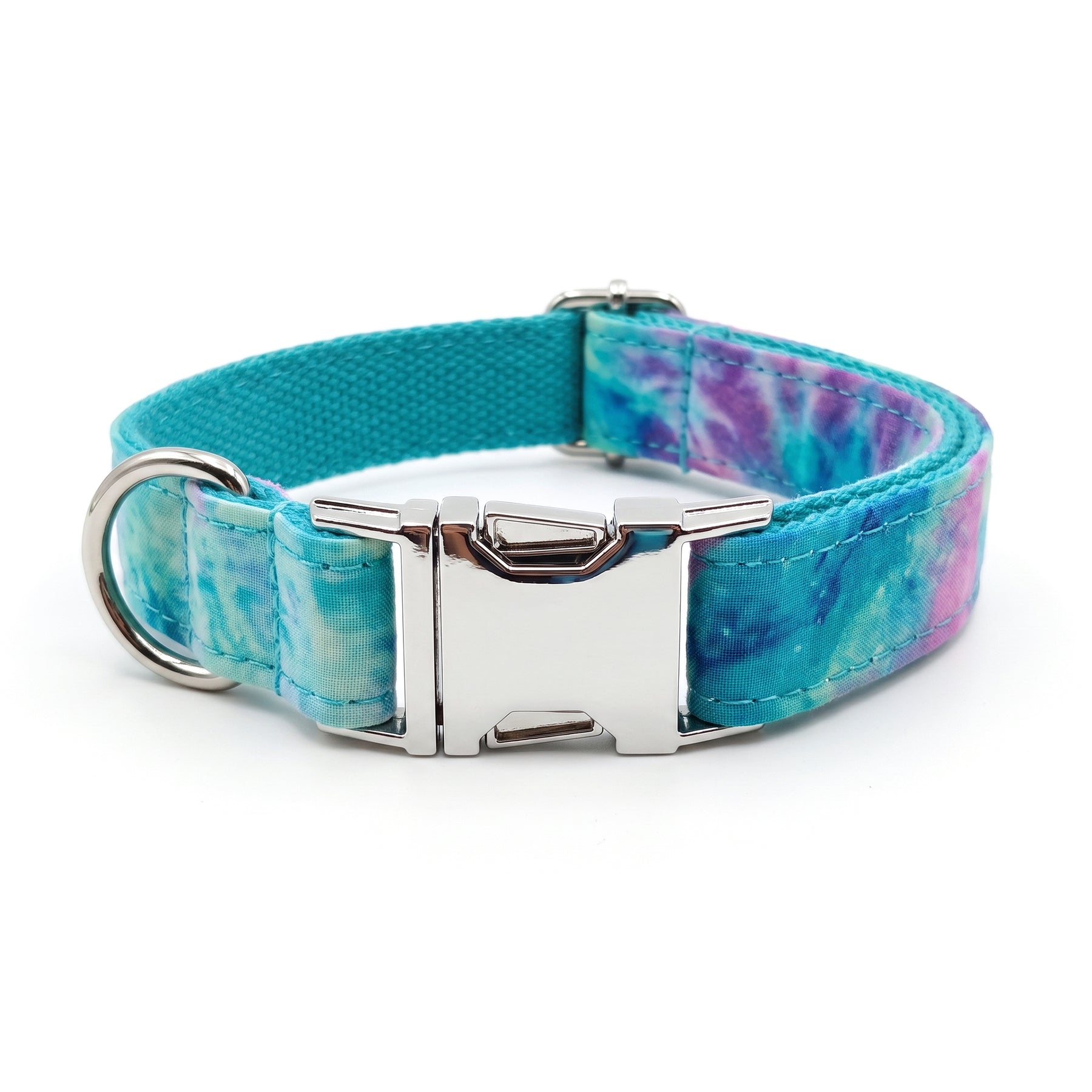 Blue tie-dye collar